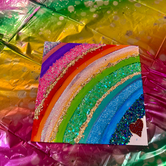 Rainbow Magic: A Glitter & Texture Canvas (Ages 6+)