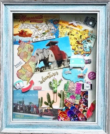 Wanderlust Memories: Travel Collage Shadow Box (Ages 12+)