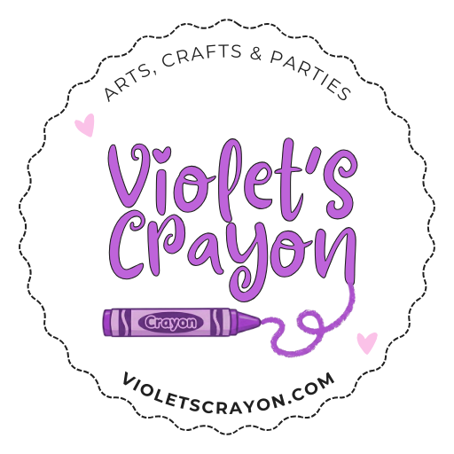 Violet's Crayon arts, crafts and parties logo